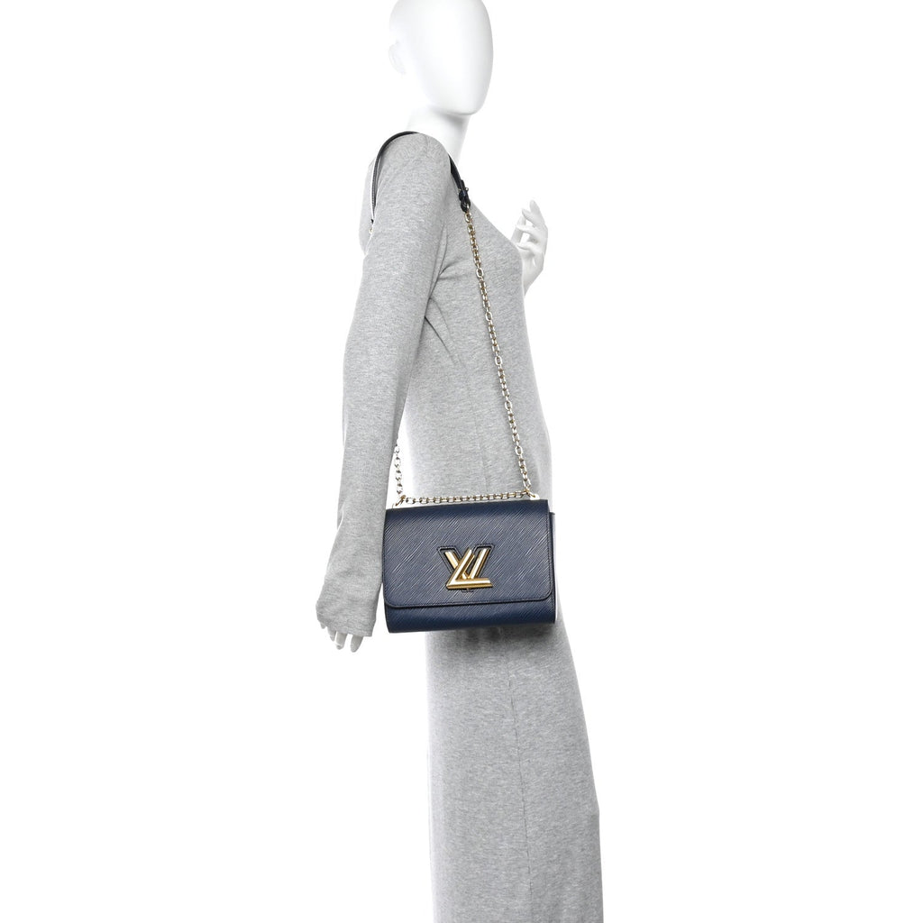 Epi Twist Shoulder Bag MM Indigo