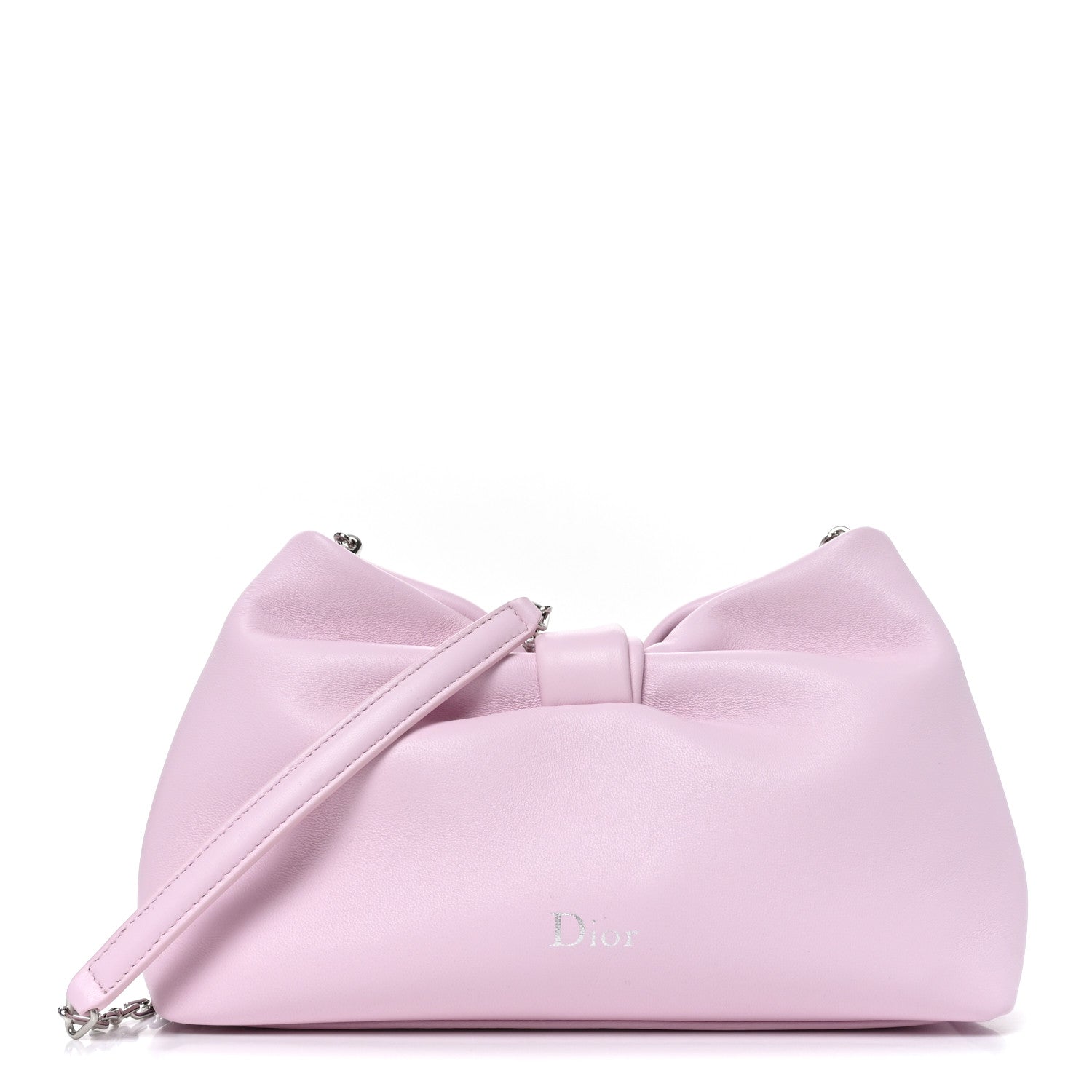 Lambskin Small Bow Bag Rose Songe