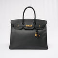 Hermes Birkin 35 Sellier Epsom Leather Black 2014