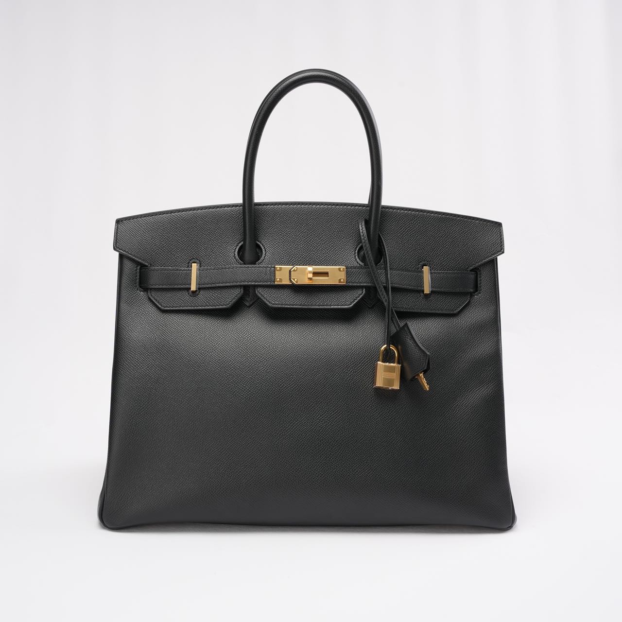 Hermes Birkin 35 Sellier Epsom Leather Black 2014