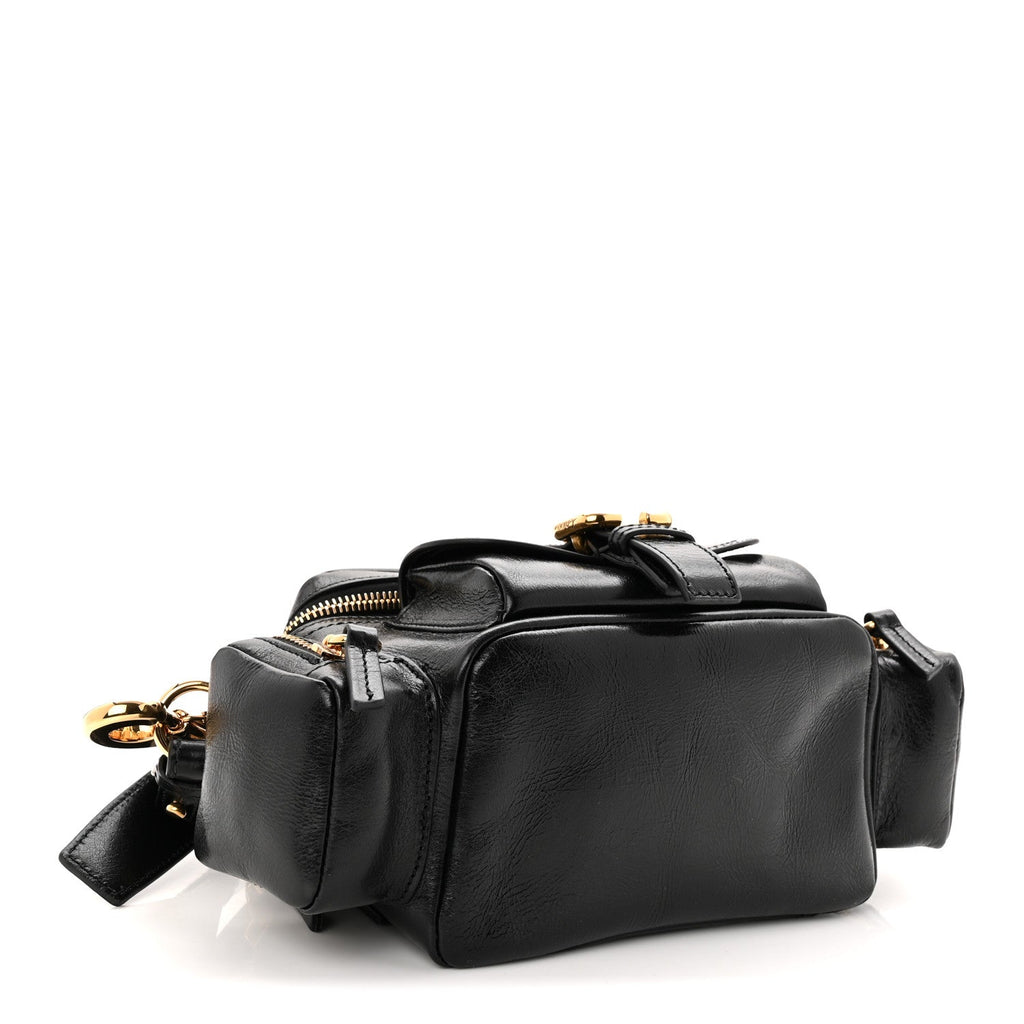 Shiny Buffalo Small Double Carry Camera Bag Black