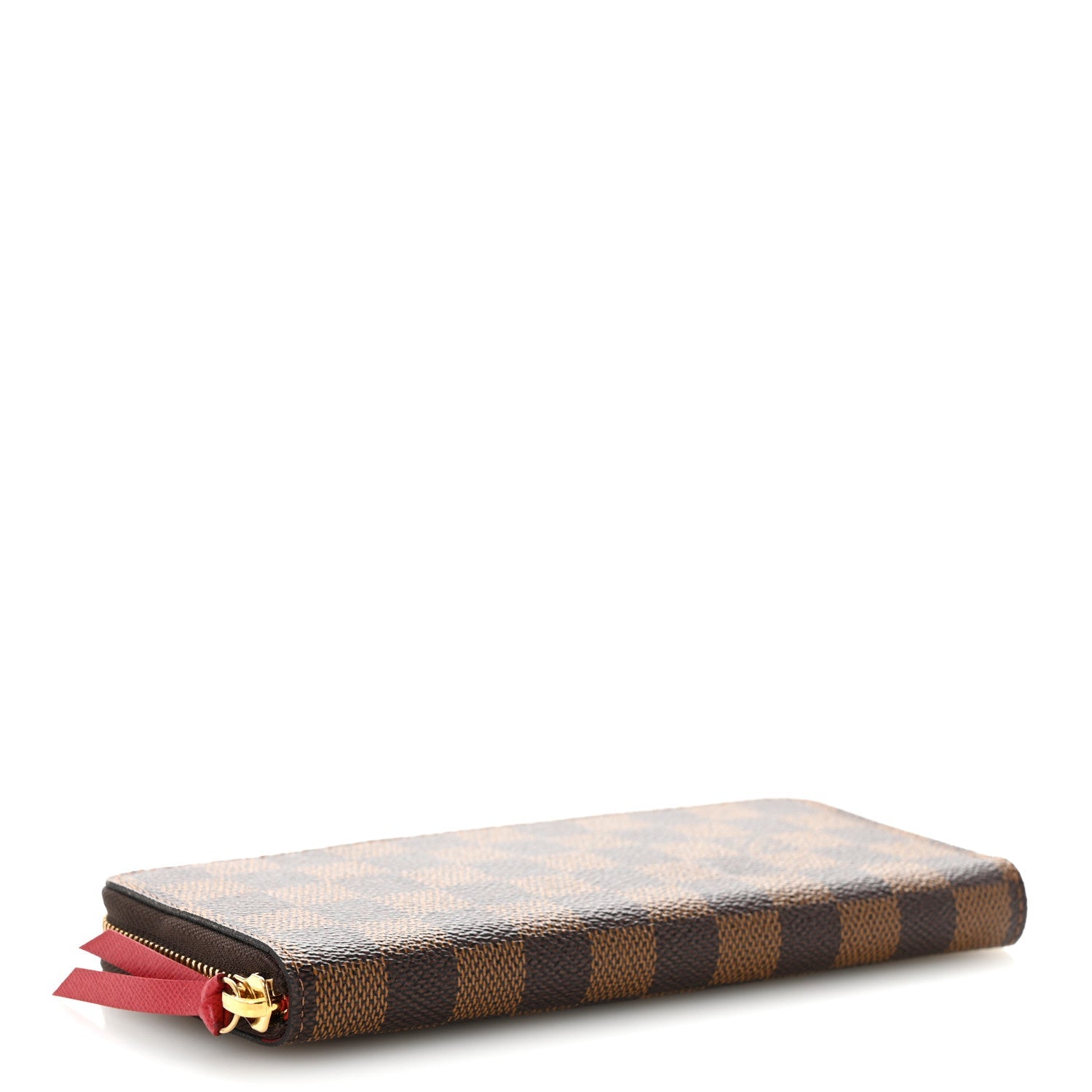 Damier Ebene Clemence Wallet Cherry