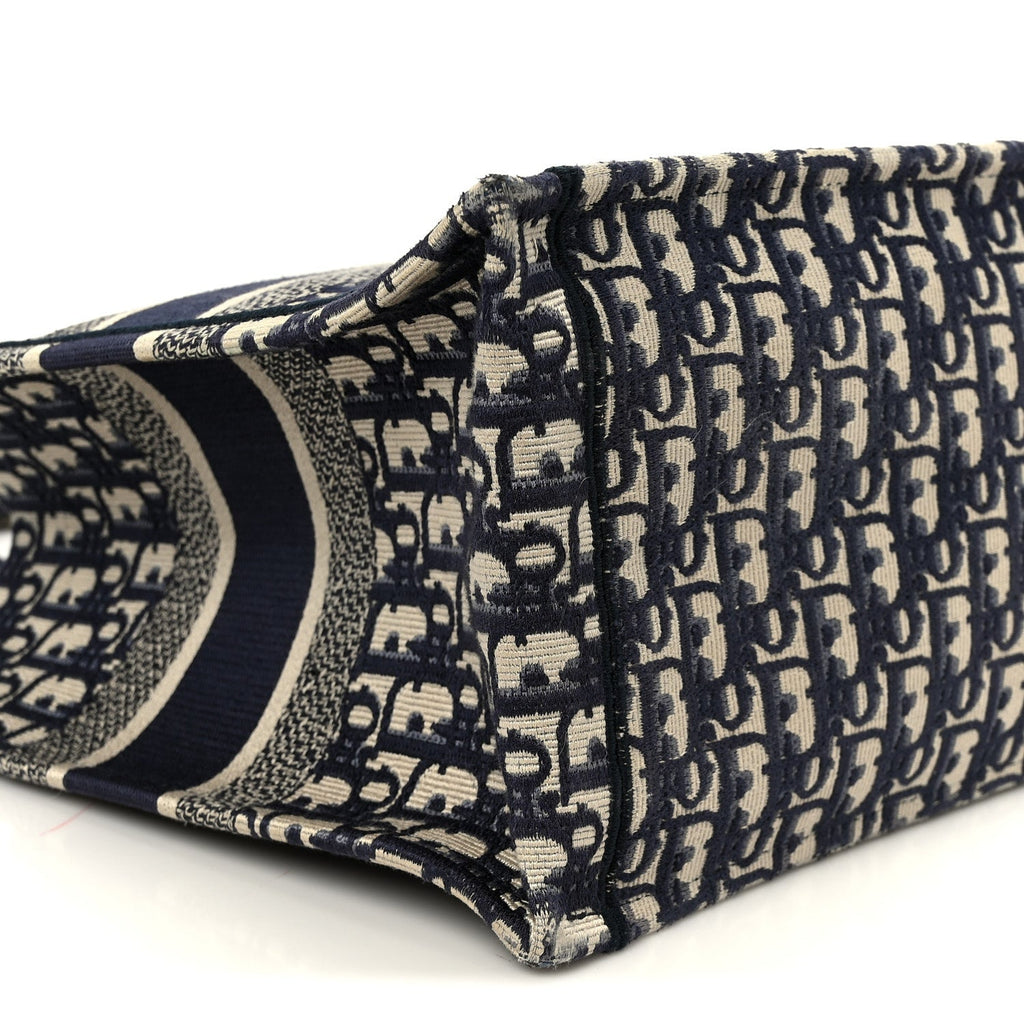 Oblique Medium Book Tote Blue Multicolor