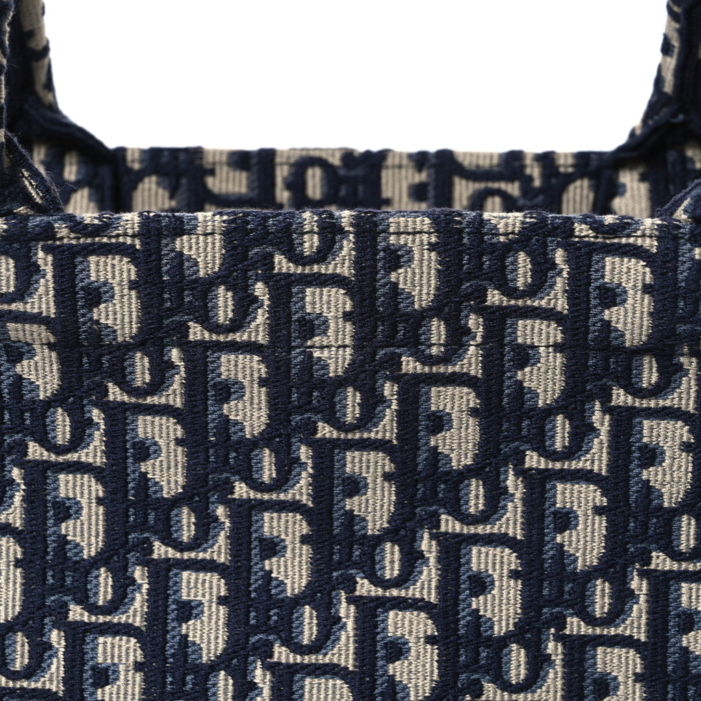 Oblique Large Book Tote Blue Multicolor