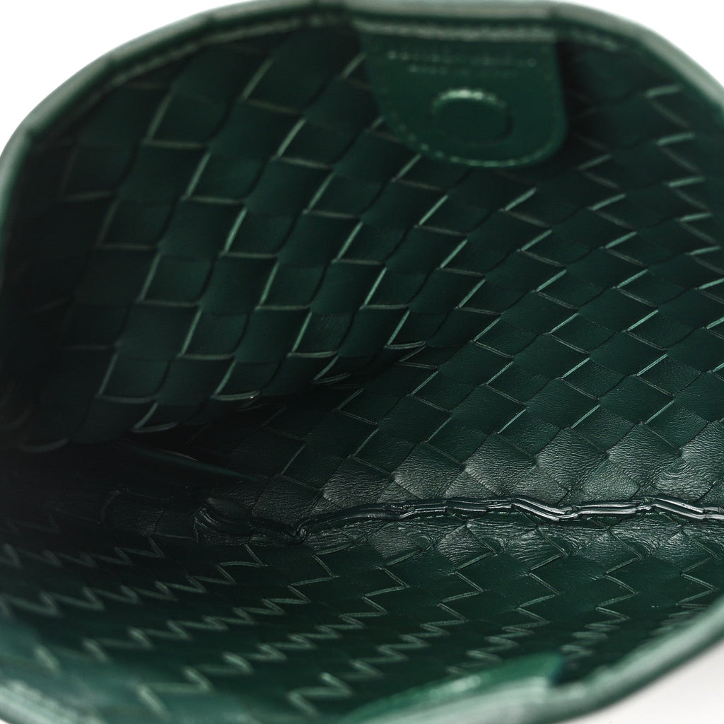 Nappa Intrecciato Sardine Bag Emerald Green