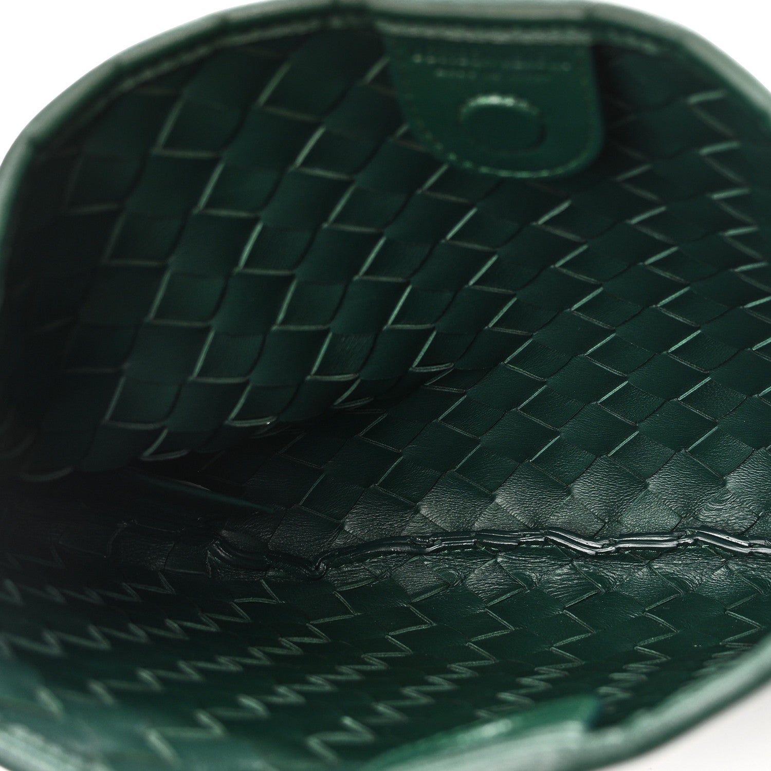 Nappa Intrecciato Sardine Bag Emerald Green