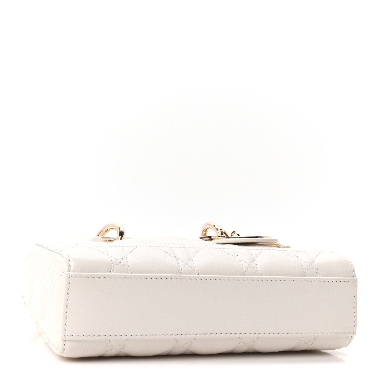 Lambskin Cannage Dioramour Micro Lady D-Joy Latte