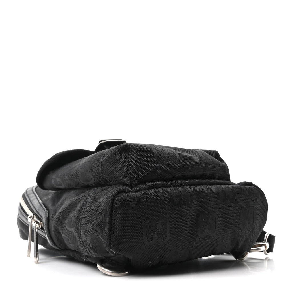 Econyl Nylon Monogram Off The Grid Sling Backpack Black