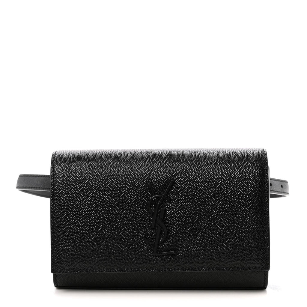 Grain De Poudre Monogram Kate Belt Bag Black