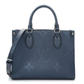 Metallic Empreinte Monogram Giant Onthego PM Navy Nacre