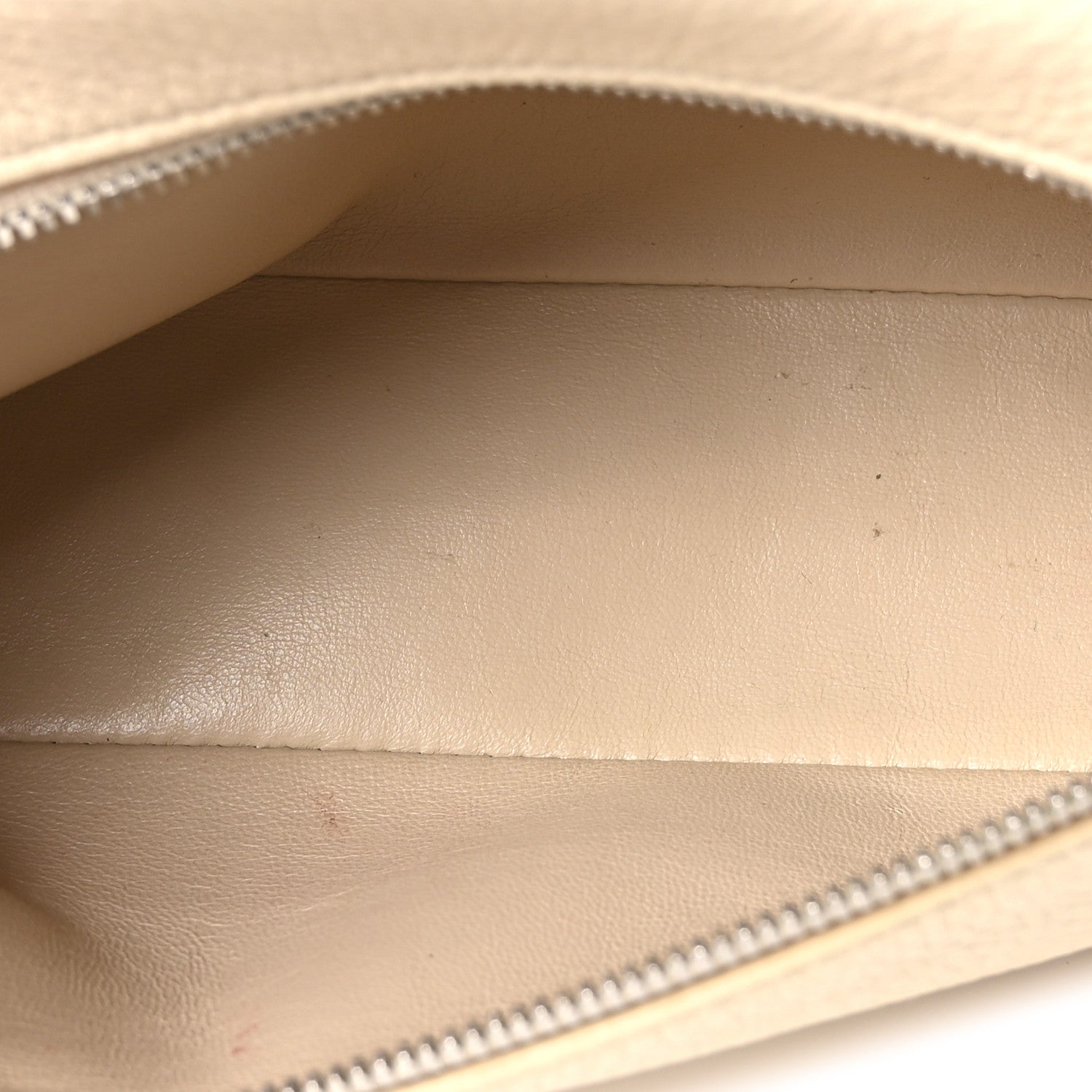 Grained Calfskin L19 Extra Pocket Pouch Whisper White