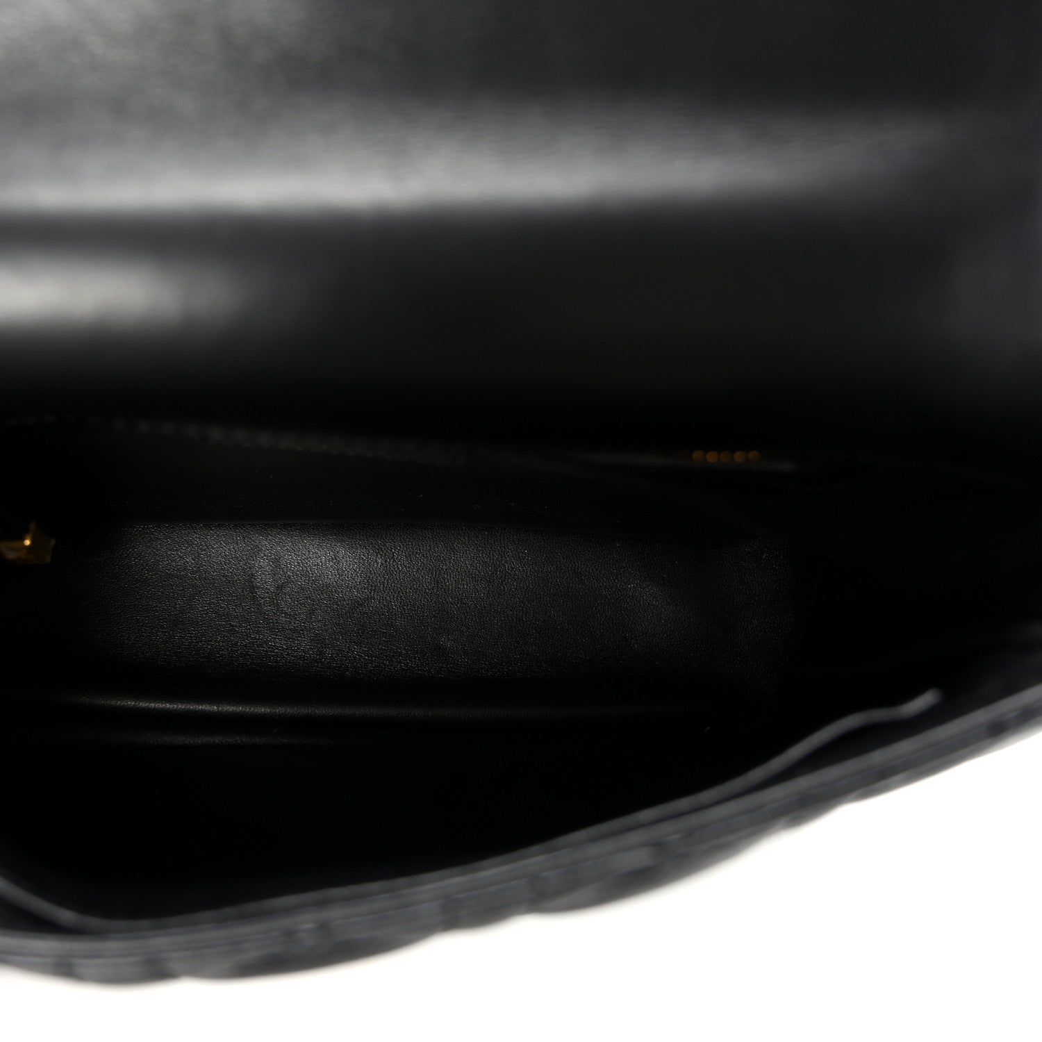 Calfskin Cannage Small Caro Bag Black