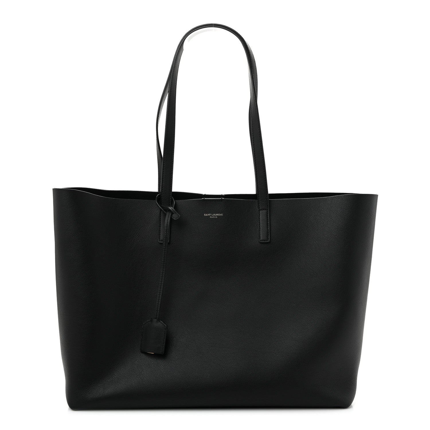 Calfskin Large Shopping Tote Black