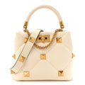 Nappa Small Roman Stud The Handle Bag Ivory