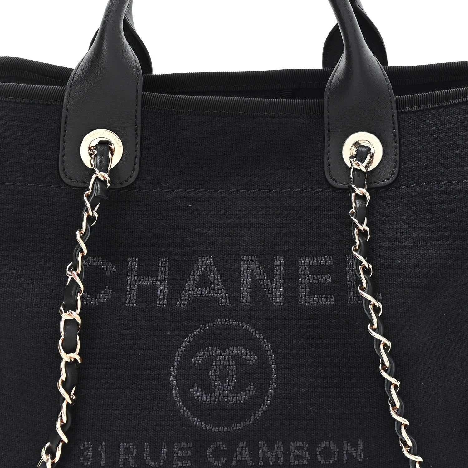 Mixed Fibers Small Deauville Tote Black