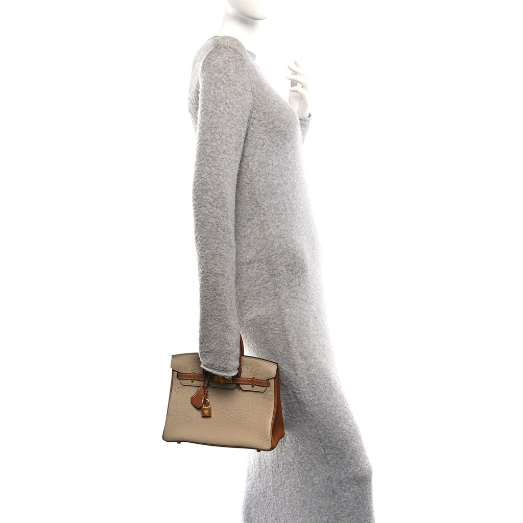 Togo Horseshoe Birkin 25 Trench Gold