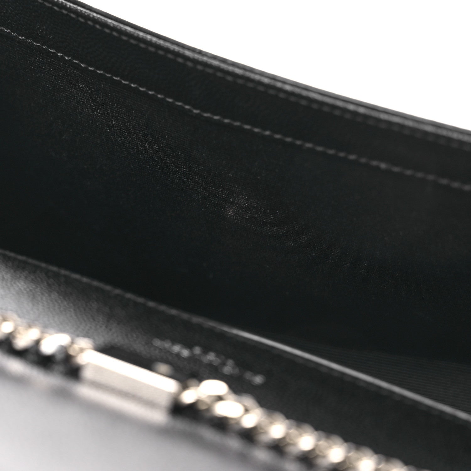 Grain De Poudre Medium Classic Monogram Kate Satchel Black