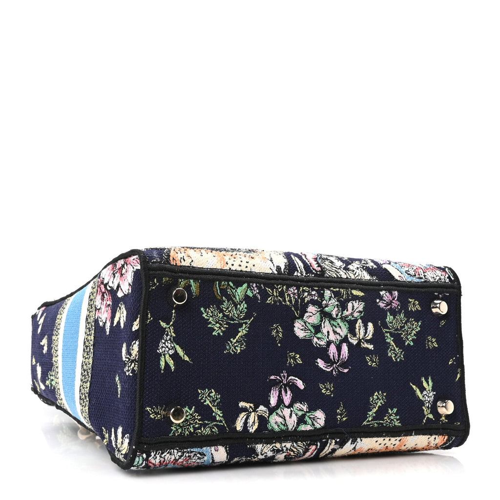 Canvas D-Constellation Embroidered Medium Lady D-Lite Bleu Multicolor