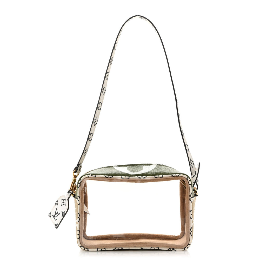 Monogram Giant Beach Pouch Kaki