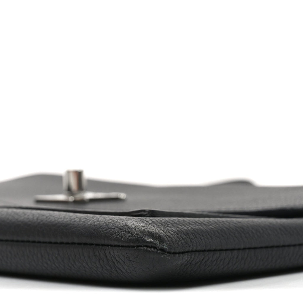 Soft Calfskin My Lockme Chain Pochette Black