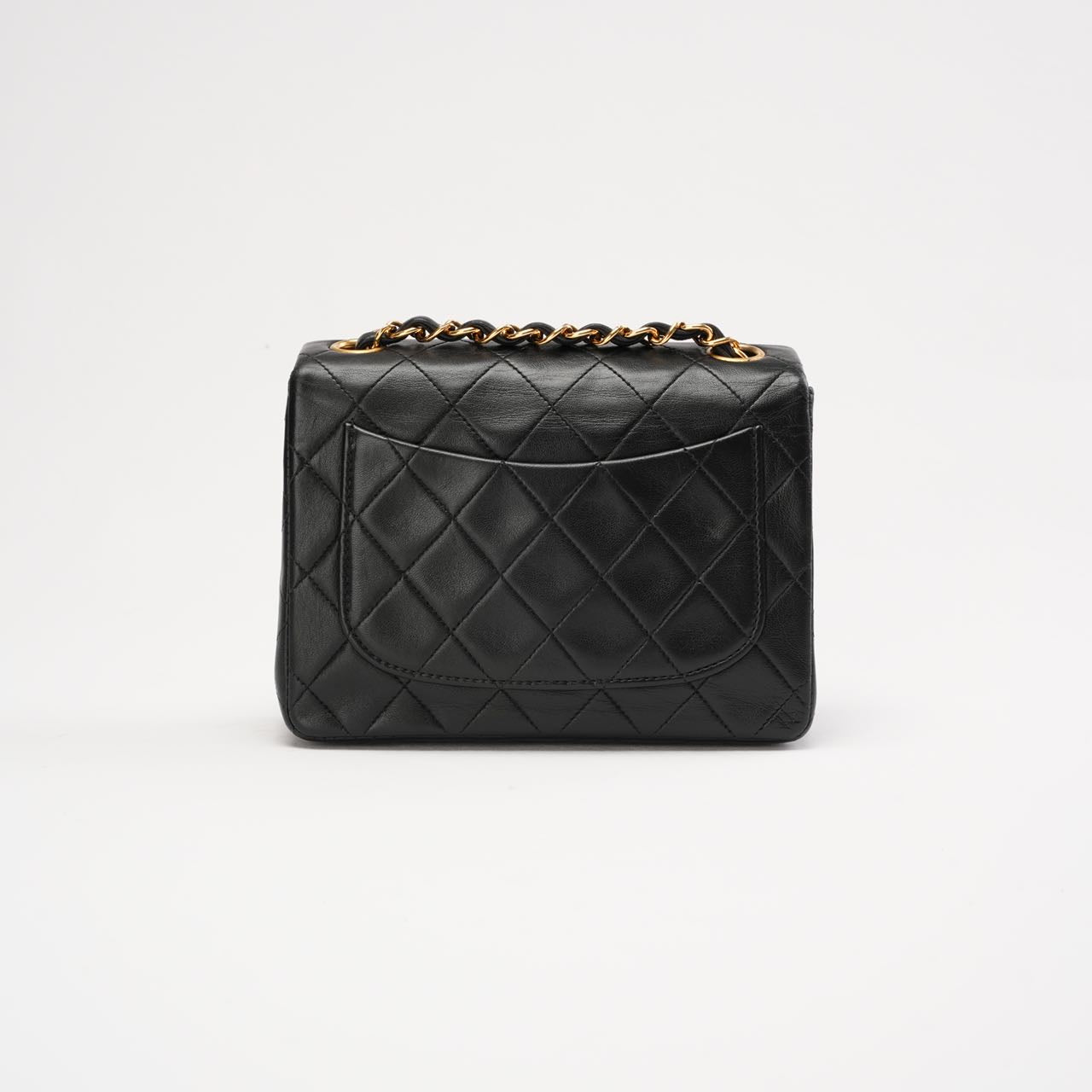 Chanel Vintage Mini Square Classic Flap Lamb Black 1996