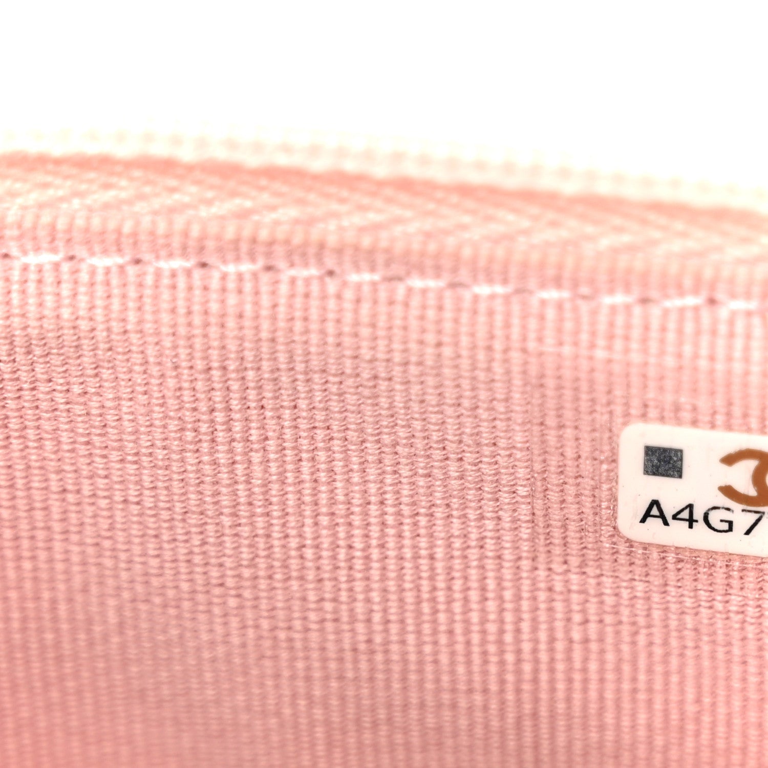 Lambskin Quilted CC Pearl Enamel Clutch on Chain WOC Light Pink