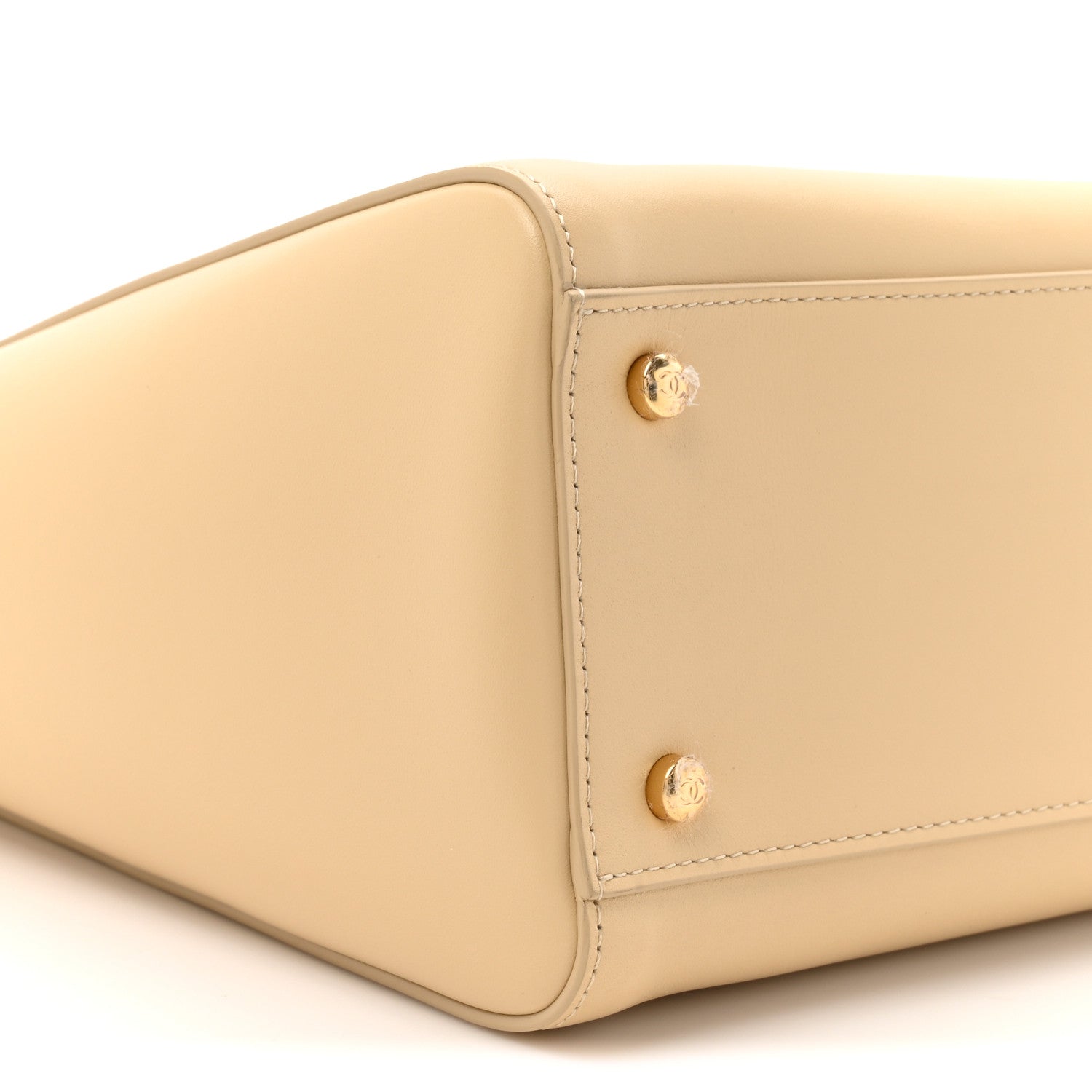 Calfskin Archetype Small Shopping Tote Beige