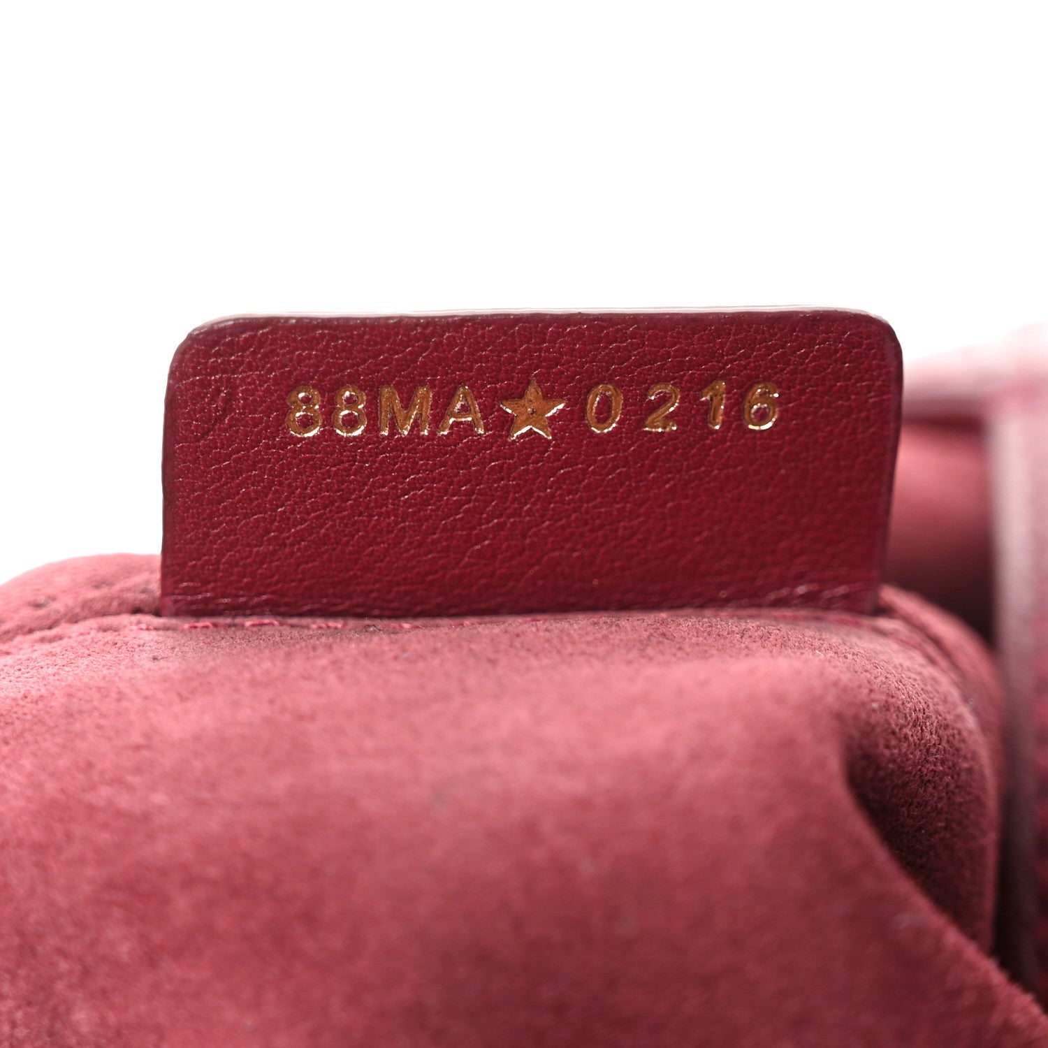 Calfskin Macrocannage Medium Toujours Vertical Tote Burgundy