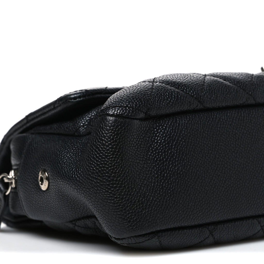 Caviar Quilted Jumbo Easy Flap Black
