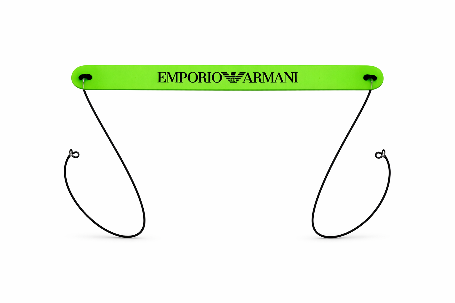 Emporio Armani Green Rubber Eyewear Strap