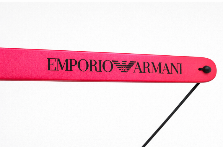 Emporio Armani Hot Pink Rubber Eyewear Strap