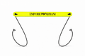Emporio Armani Neon Yellow Rubber Eyewear Strap