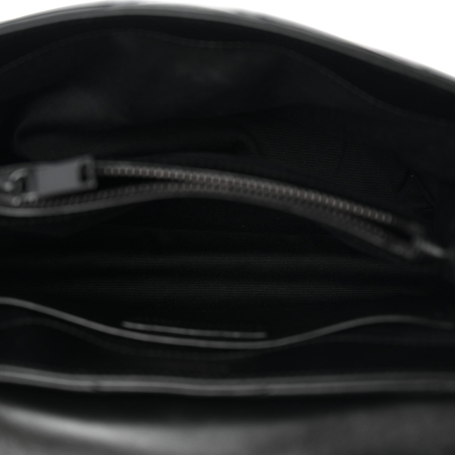Calfskin Y Quilted Monogram Monochrome Small Loulou Chain Satchel Black