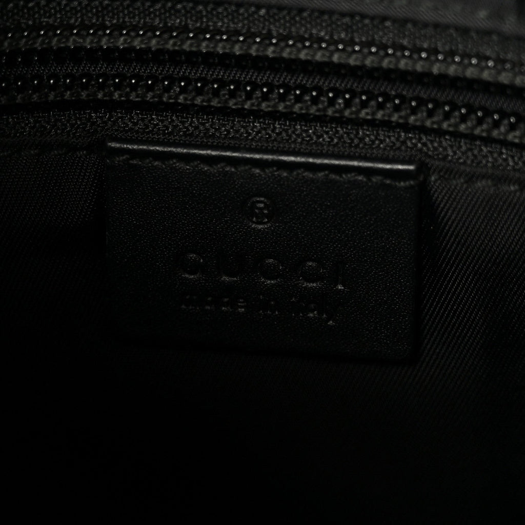 GG Supreme Monogram Web Messenger Bag Black