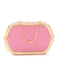 Swarovski Crystal Minaudière Clutch Pink