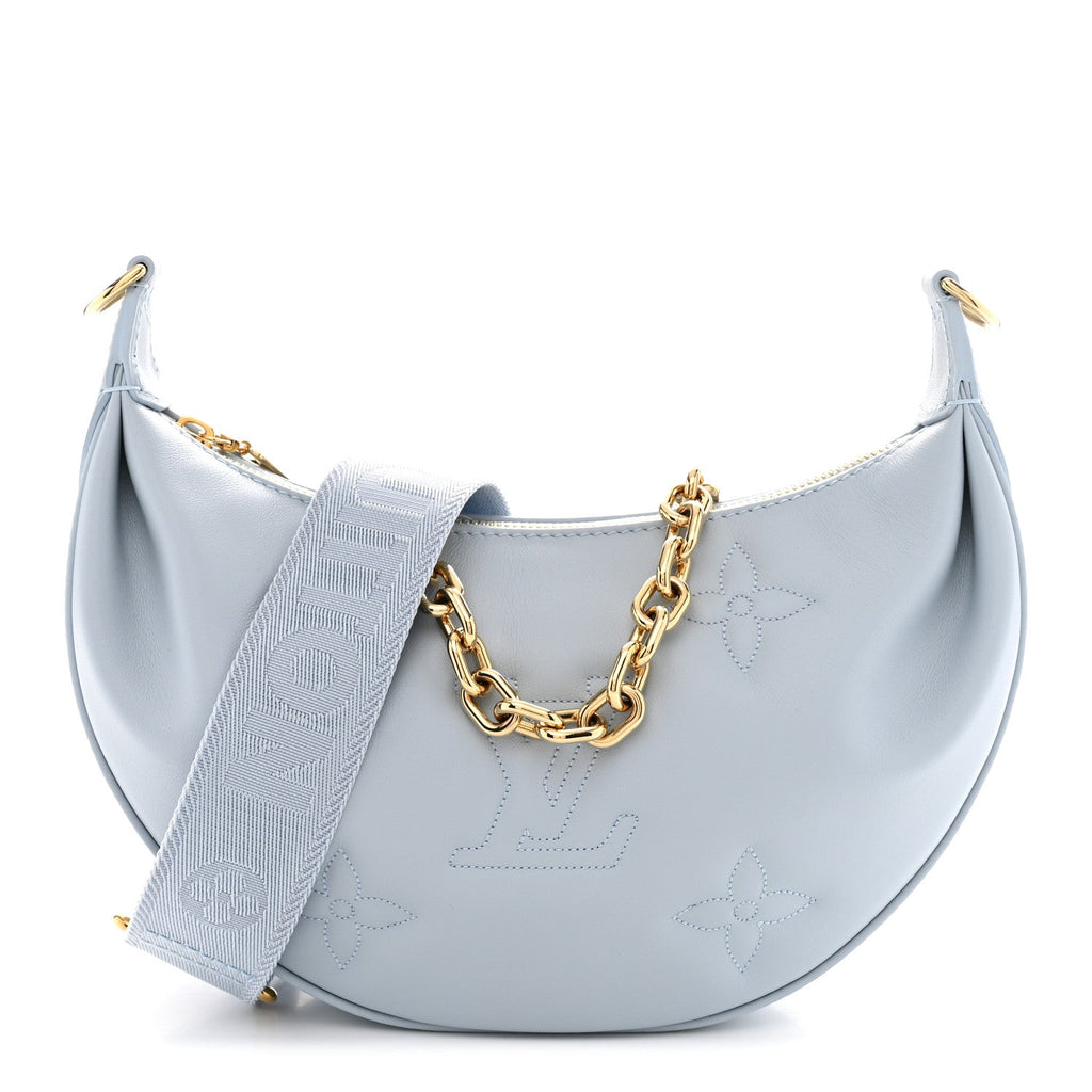 Calfskin Bubblegram Over The Moon Ice Blue