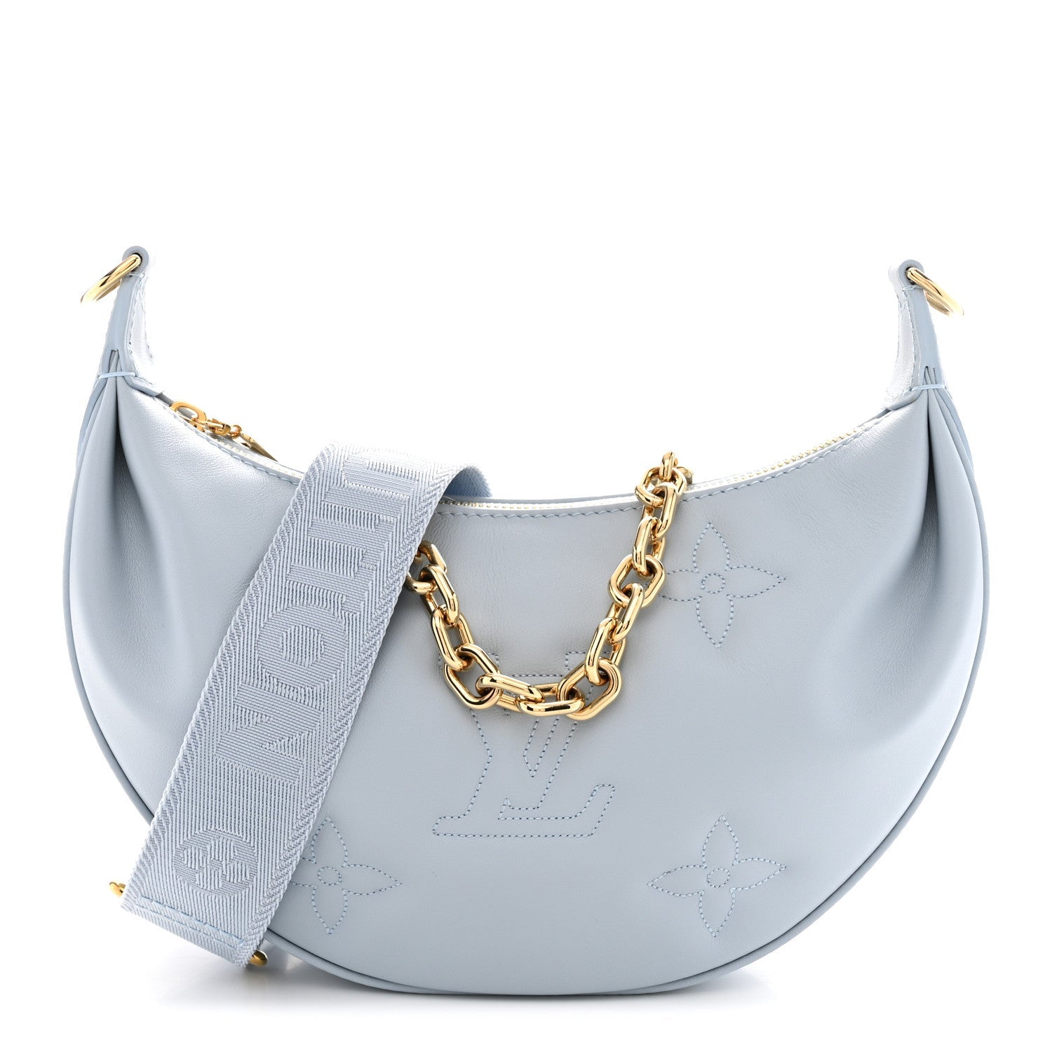 Calfskin Bubblegram Over The Moon Ice Blue