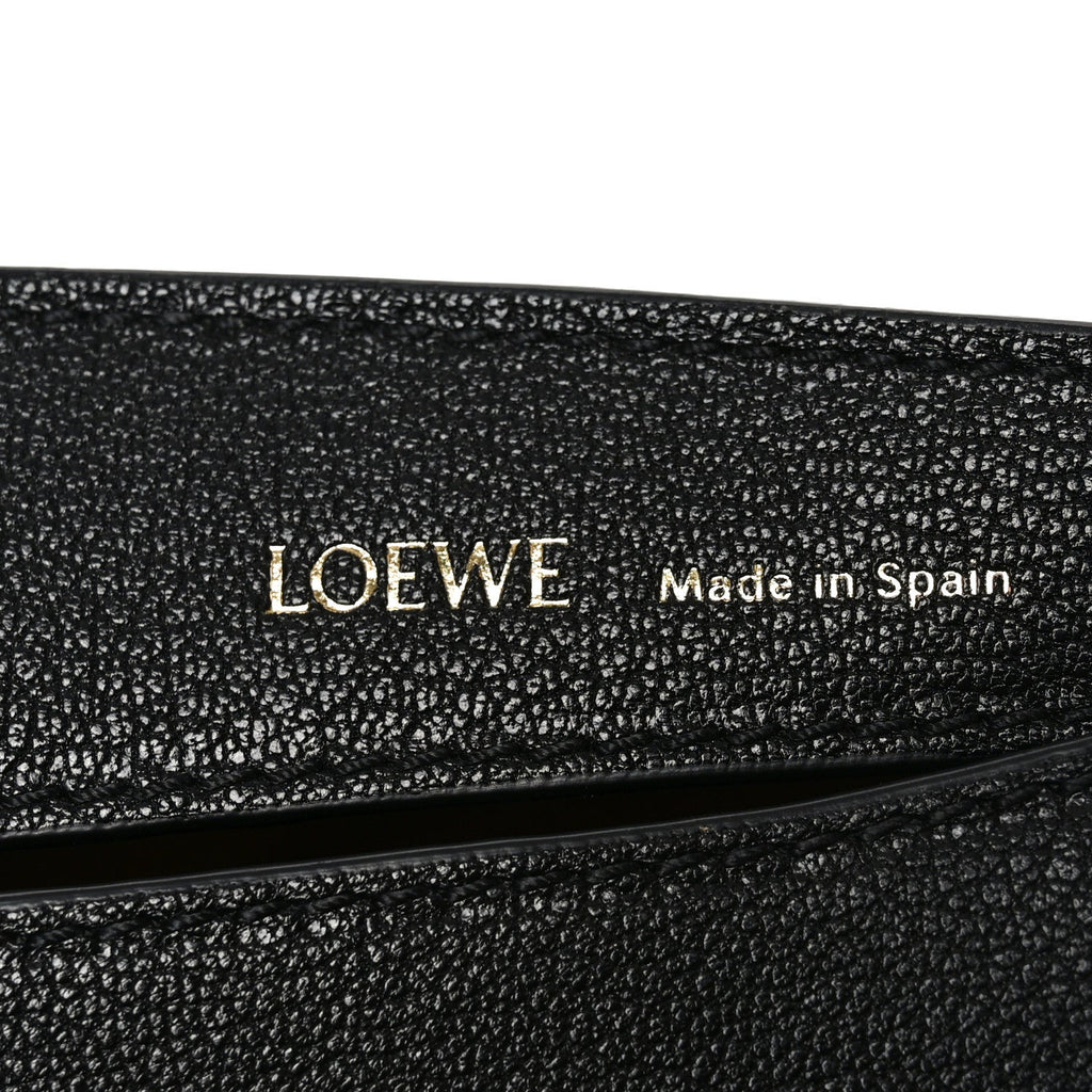 Satin Calfskin Jacquard Luna Bag Black