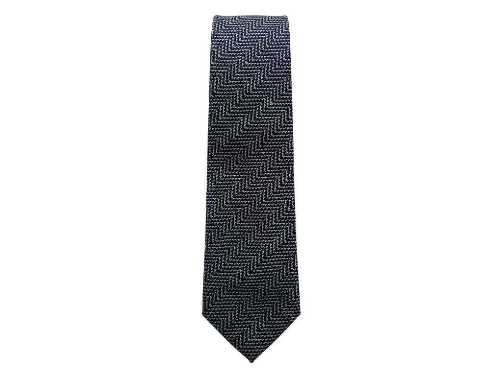Emporio Armani Grey Solid 100% Silk Mens Tie