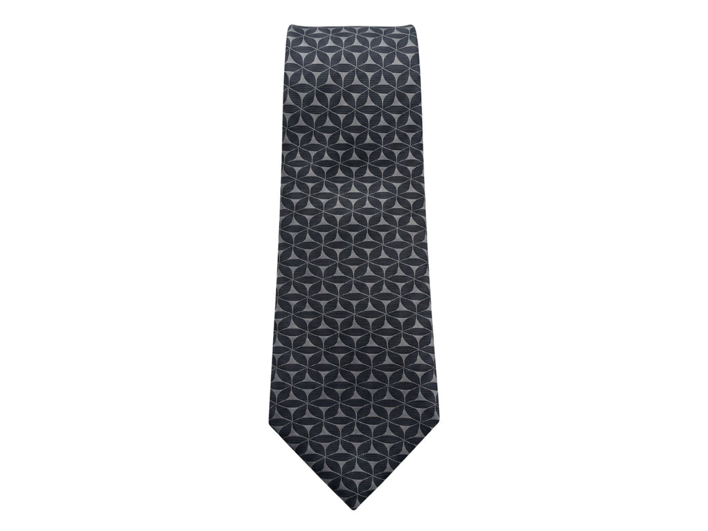 Emporio Armani Black Star 100% Silk Mens Tie