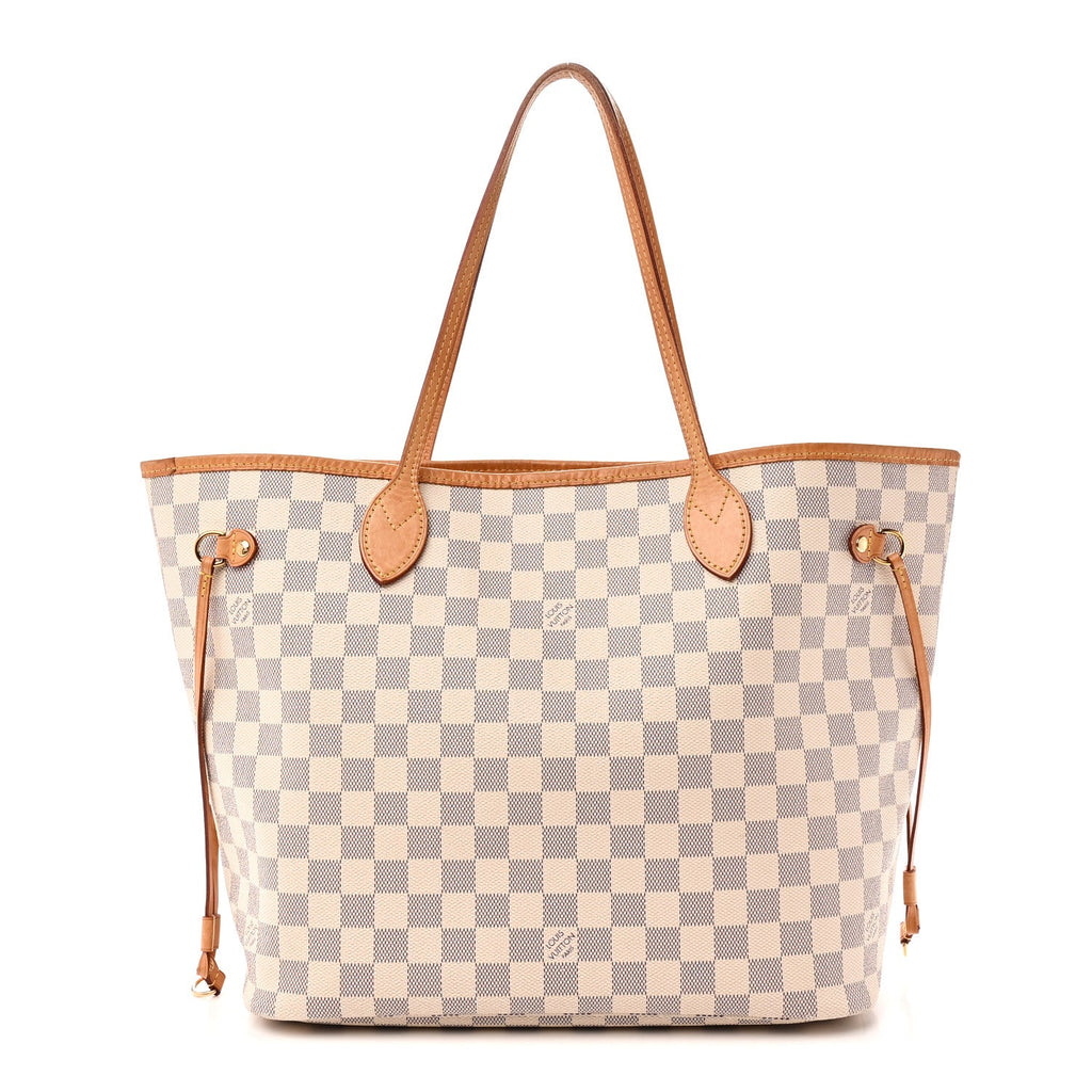 Damier Azur Neo Neverfull MM Rose Ballerine