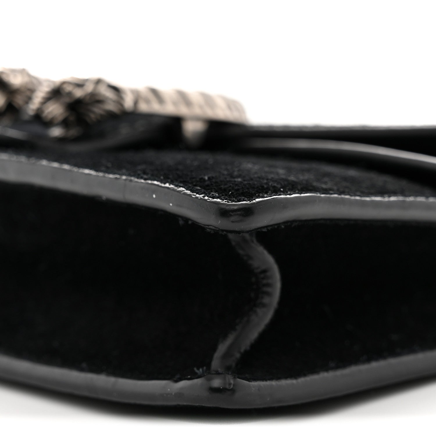 Suede Super Mini Dionysus Shoulder Bag Black