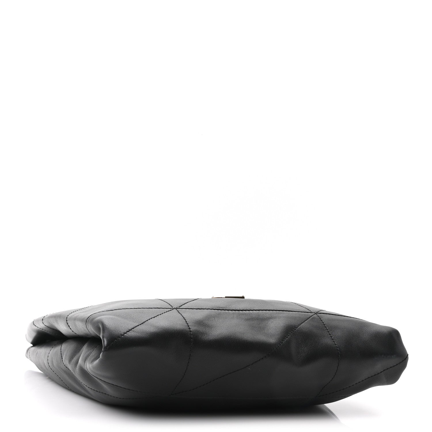 Lambskin Matelasse Monogram Medium Jamie 4.3 Pochon Black