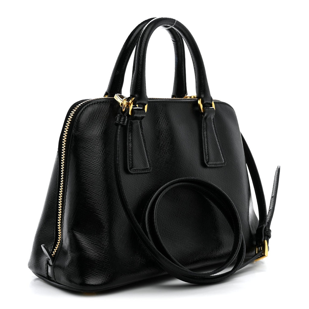 Saffiano Lux Small Promenade Tote Black