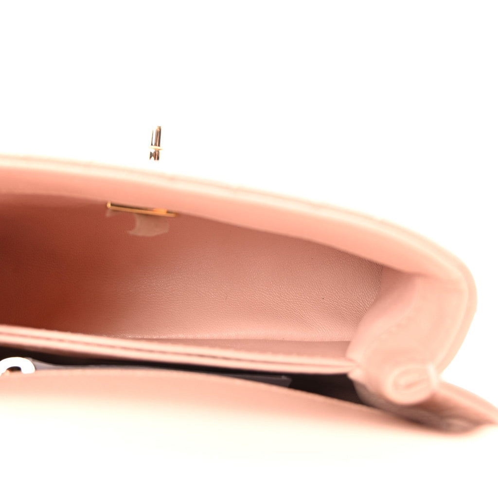 Caviar Quilted Extra Mini Coco Handle Flap Light Pink