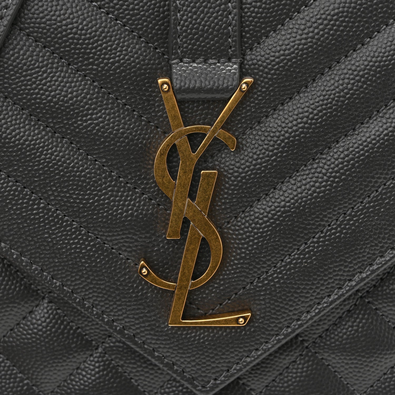 Grain De Poudre Textured Mixed Matelasse Triquilt Medium Monogram Satchel Pebble