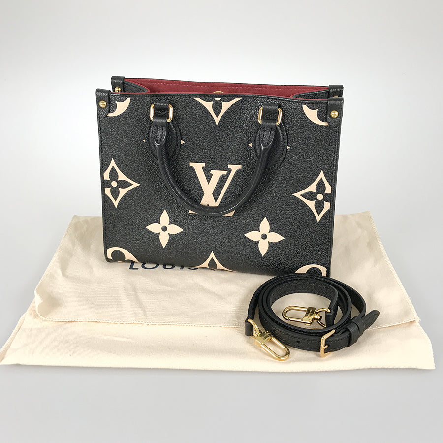 LOUIS VUITTON Monogram Empreinte Bicolor On The Go PM M45659 Hand bag