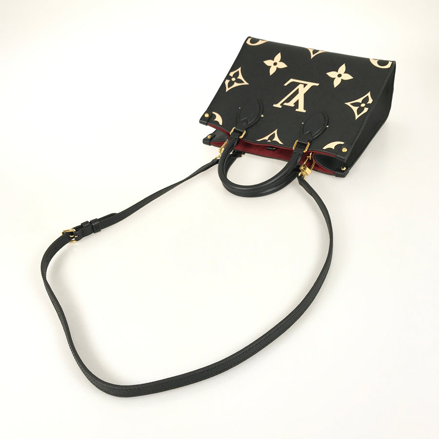 LOUIS VUITTON Monogram Empreinte Bicolor On The Go PM M45659 Hand bag