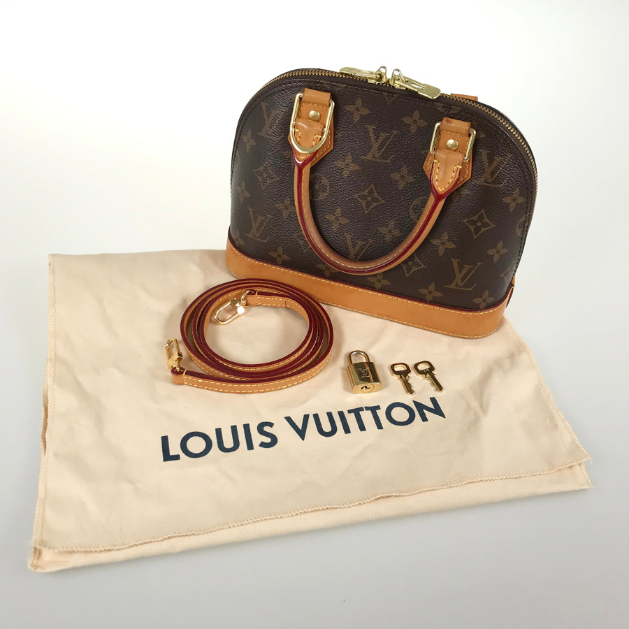 LOUIS VUITTON Monogram Alma BB M53152 Hand bag