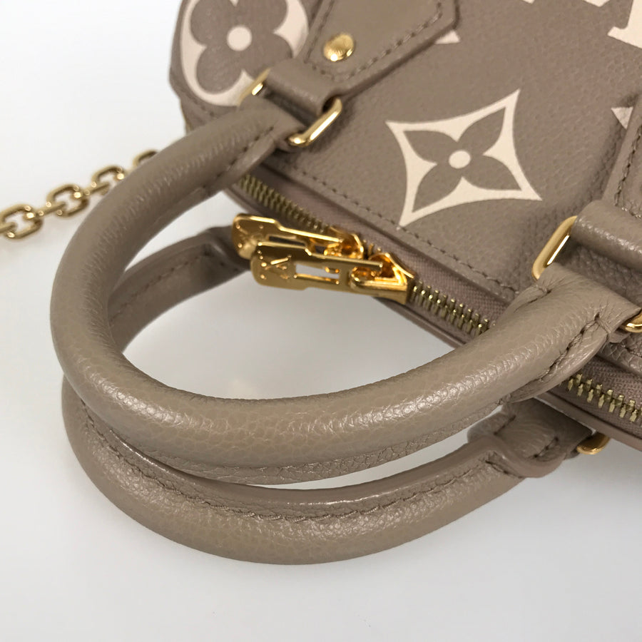 LOUIS VUITTON Monogram Empreinte Bicolor Speedy Bandouliere 20 M46575 Hand bag